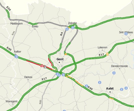 PeterBruyninckx's tweet photo. Mijd #E40 richting Brussel!!Tussen Nevele en Drongen zijn 6tal botsingen gebeurd. Snelweg DICHT in Nevele https://t.co/iEm1YZhSgX