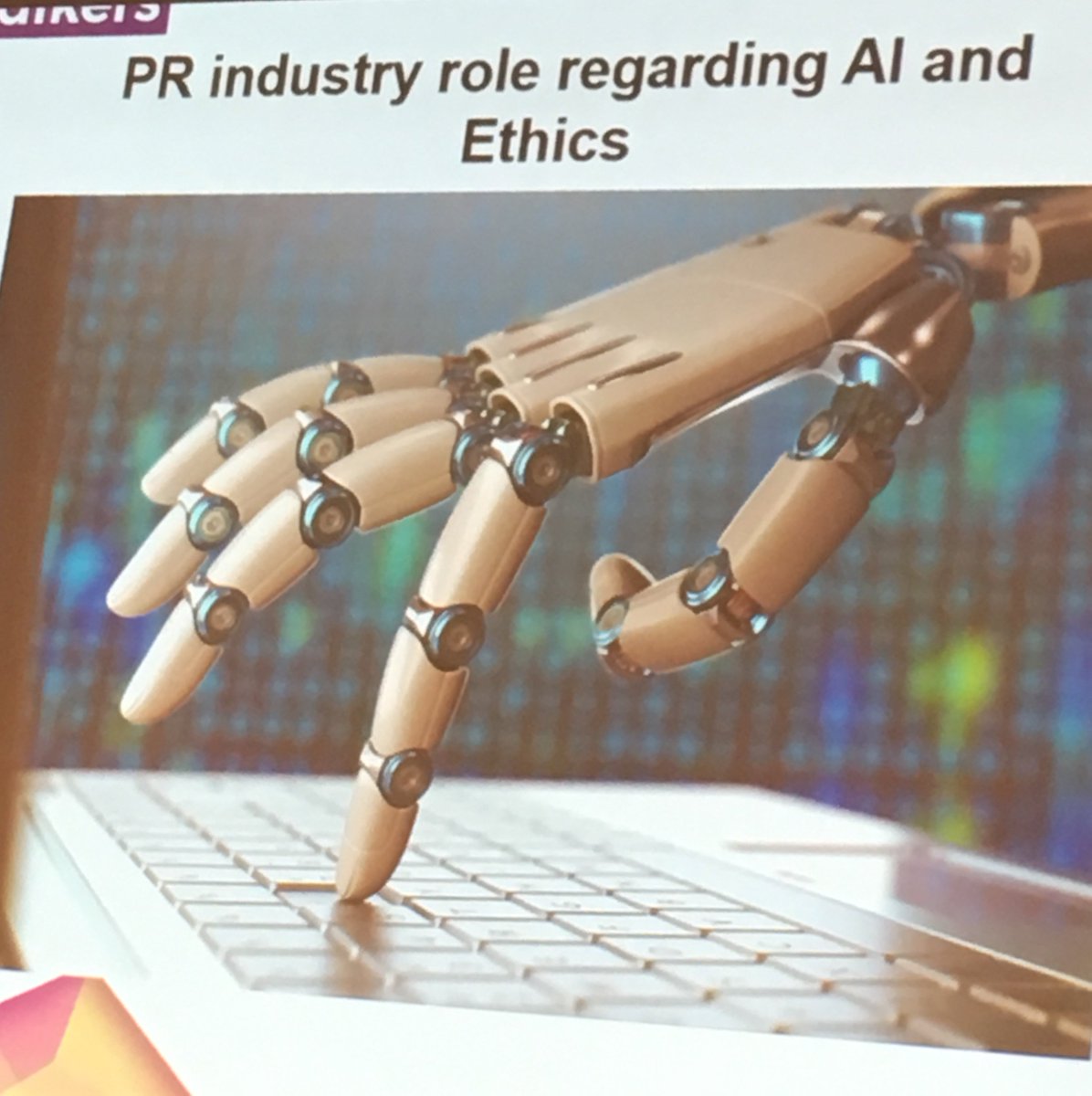 mxignatius's tweet photo. Such an inspiring speech @katieeking! But how are we going to do this? #howto #ethics #iccosummit https://t.co/LvbDof4IcQ