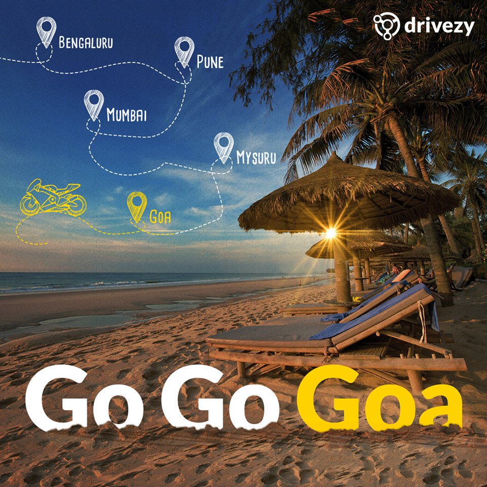 DrivezyIN's tweet photo. Kosso assai, Goa? We are very happy to announce that Drivezy will be in Goa from 8th October 2017. #GoaLaunch #DrivezyInGoa #Goa #KeepRiding https://t.co/Njjsgadsb4