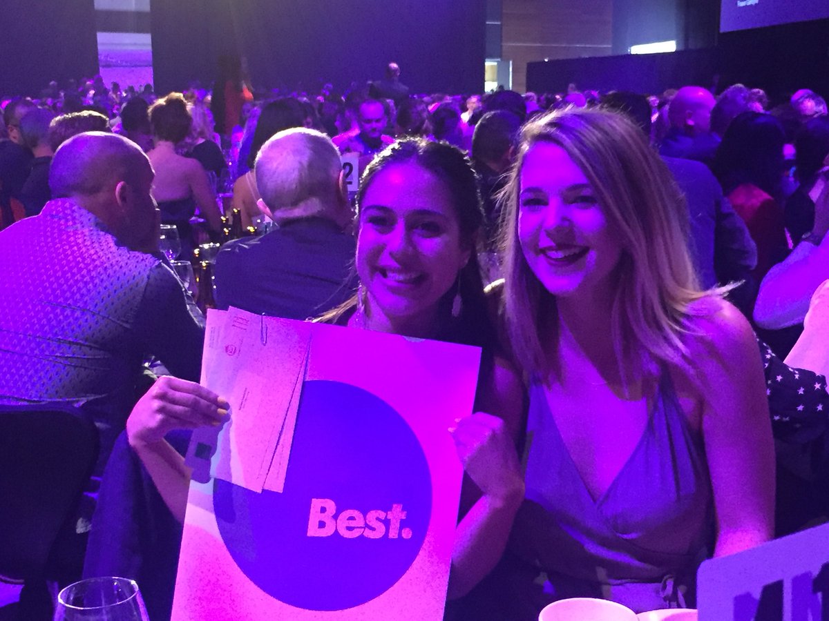 Maia and Dayna from team@Alphero got another gold pin for their final year project at uni at the Best Awards.