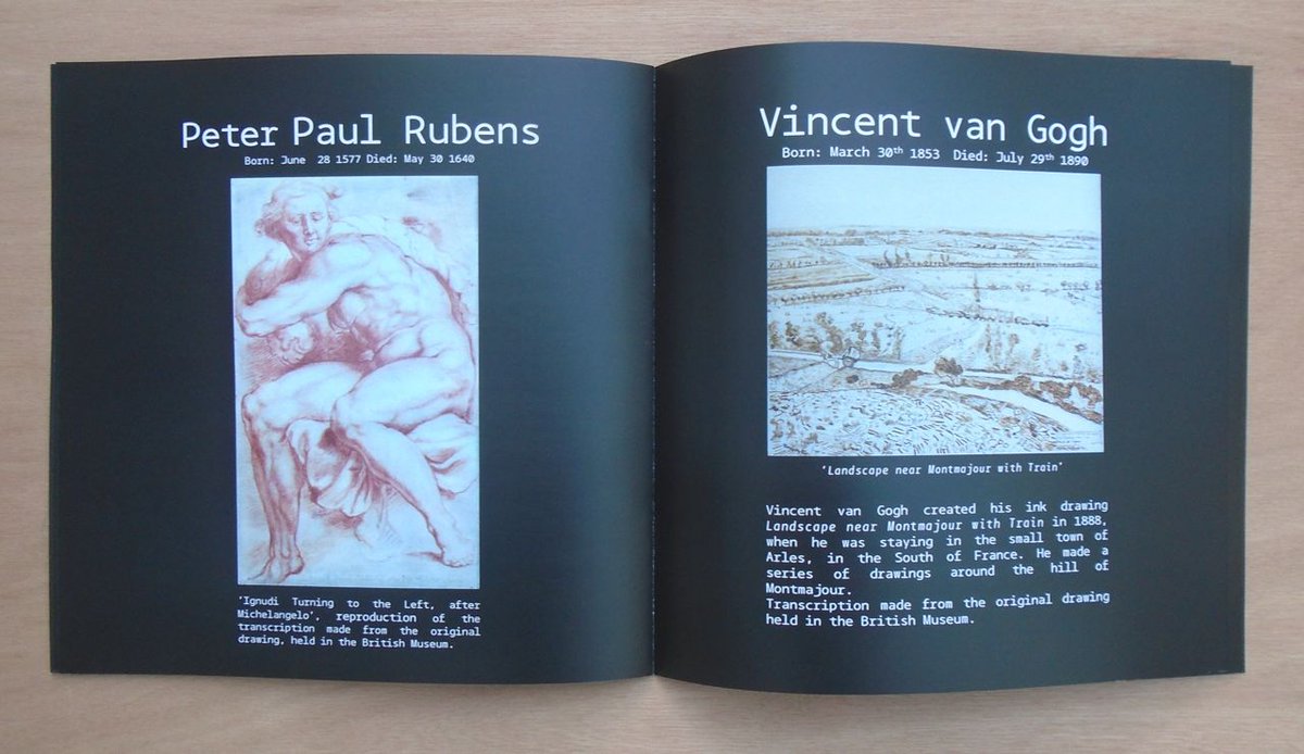 CMRprojectspace's tweet photo. Fakists brochure available throughout FAKE ART for £5 #fake #cmrprojectspace #Redruth #Cornwall #VanGogh #Ingres #AdReinhardt #SaulSteinberg https://t.co/qc9f0az5LR
