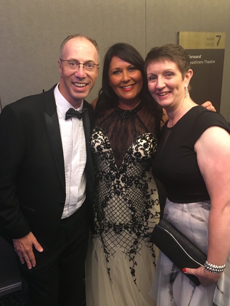 RieWorley's tweet photo. Great to have met @zoetyler on board #Britannia recently 🛳 Lovely lady and fabulous voice!! 😳😃 #fellowbrummie #MandM https://t.co/iirGNIN4Oc