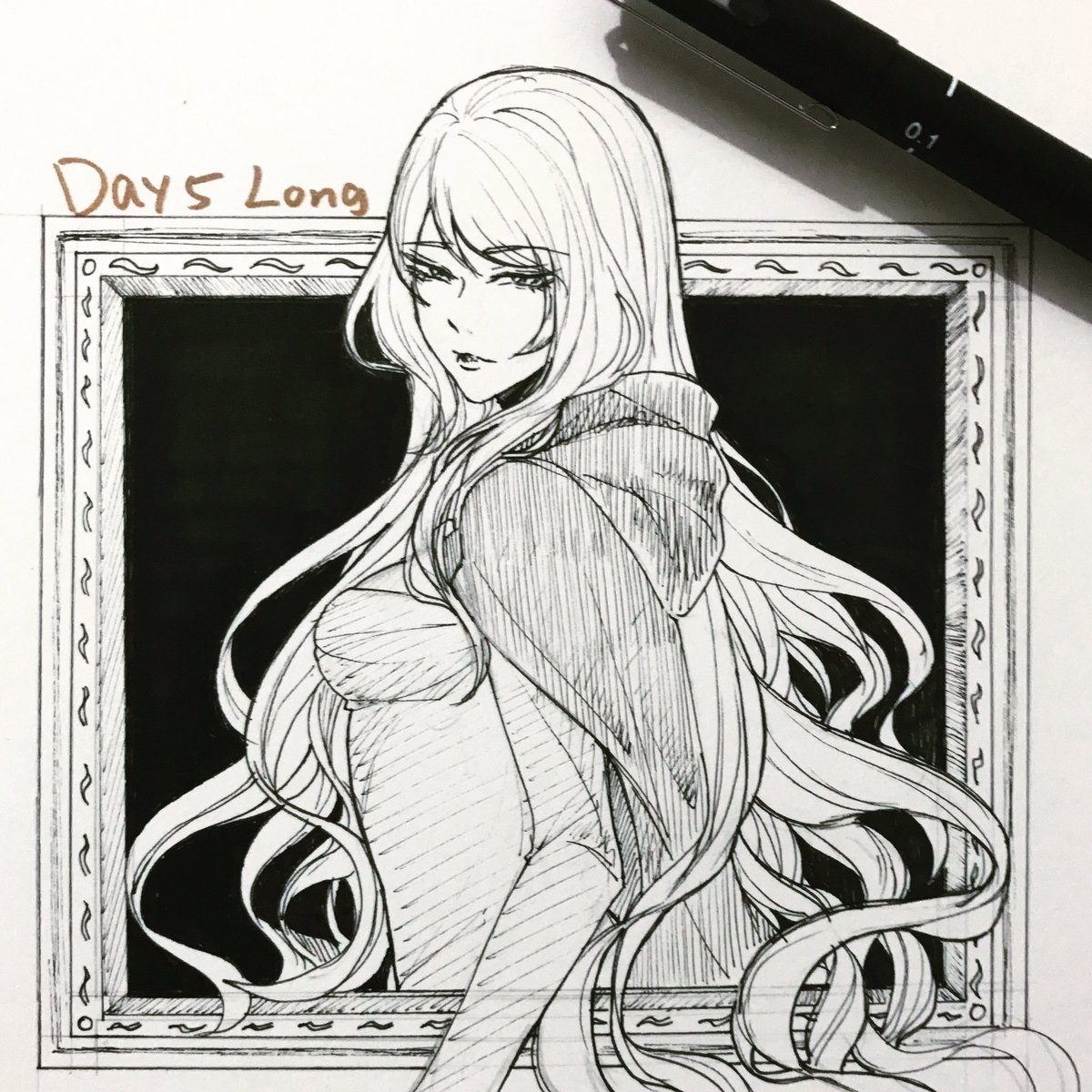 inktober day3-5. My ocs.  #inktober2017 