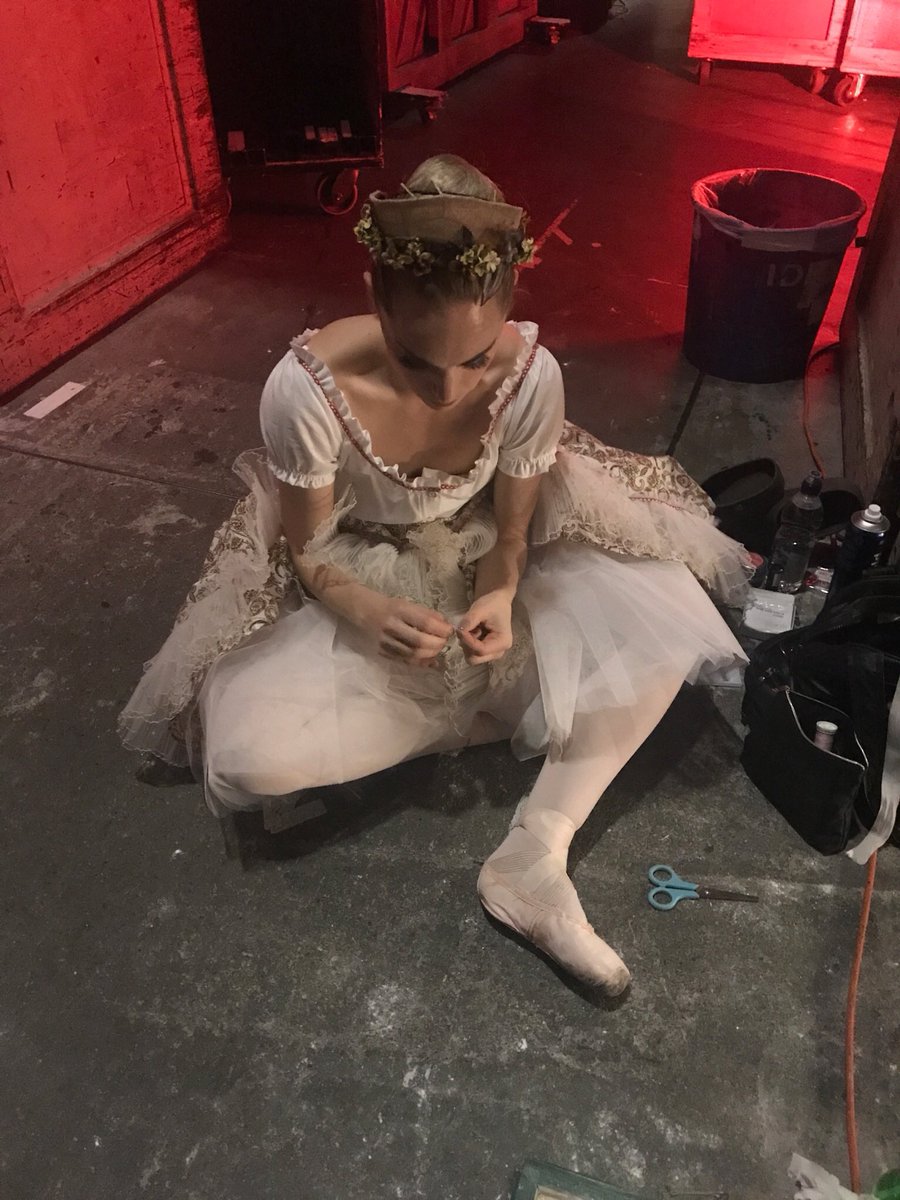 bethanykgarner's tweet photo. Behind the scenes  checking pointe shoes before dress run A Fairy's Kiss @scottishballet #SBStravinsky Opens tonight @GlasgowKings #Ballet 💋 https://t.co/ca1Rvou3qJ