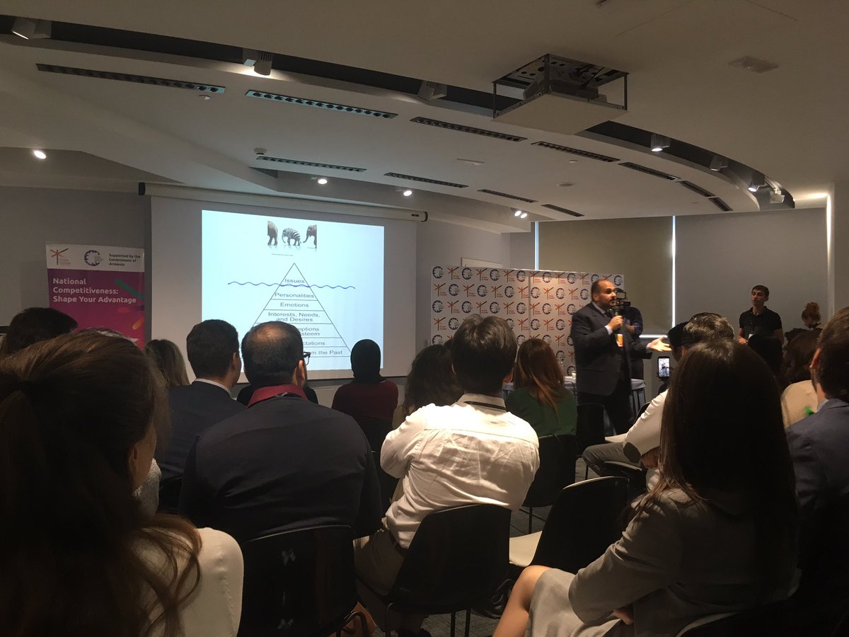 LuigiCavallito's tweet photo. "What are you going to do if there's an #elephant in the room?" Learning session #shapeeurasia2017 @globalshapers @wef #challenge #reality https://t.co/StRxLOOCti