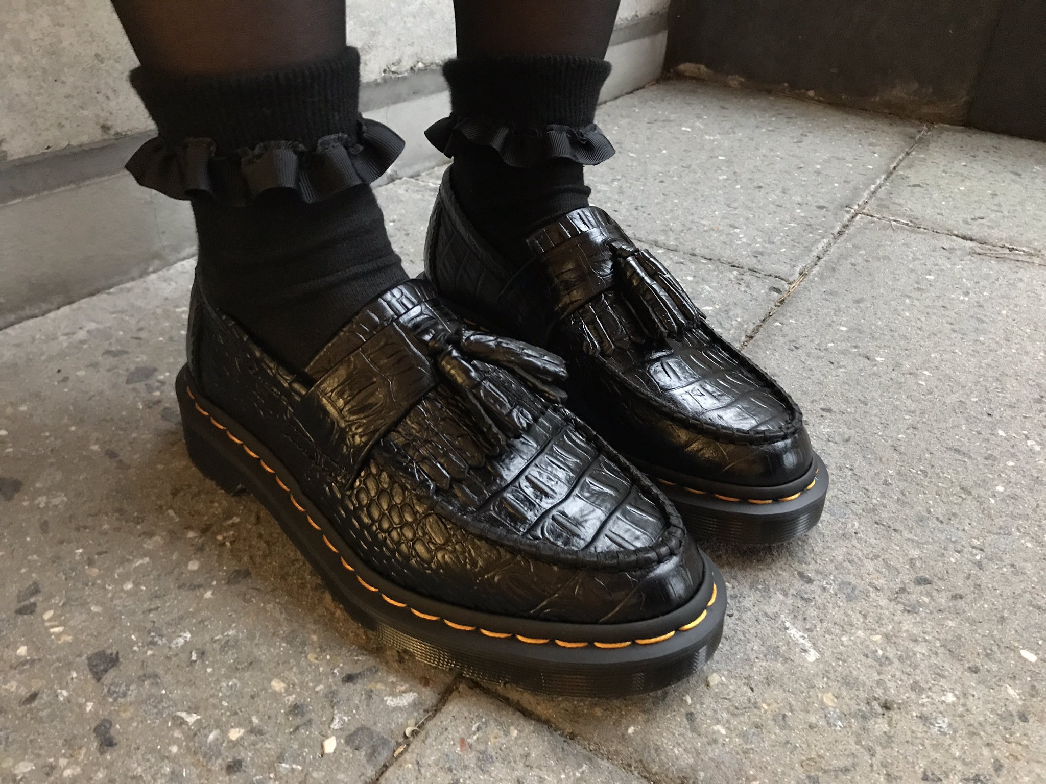 トラディショナルウェザーウエア Dr.Martens クロコダイル 革靴 - 通販