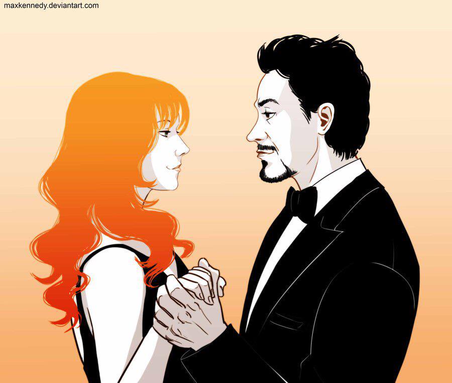 ( Tired but glad to be back. See you all later. So enjoy Tony with his lovely lady, Pepper. )