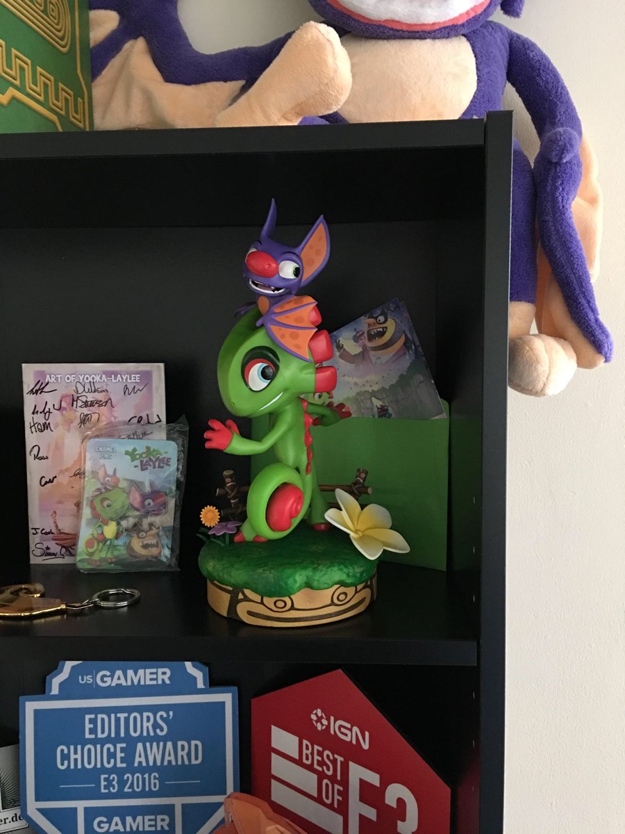 Andy_VGC's tweet image. The new Yooka statue from @ProjectTriForce looks pretty great IRL