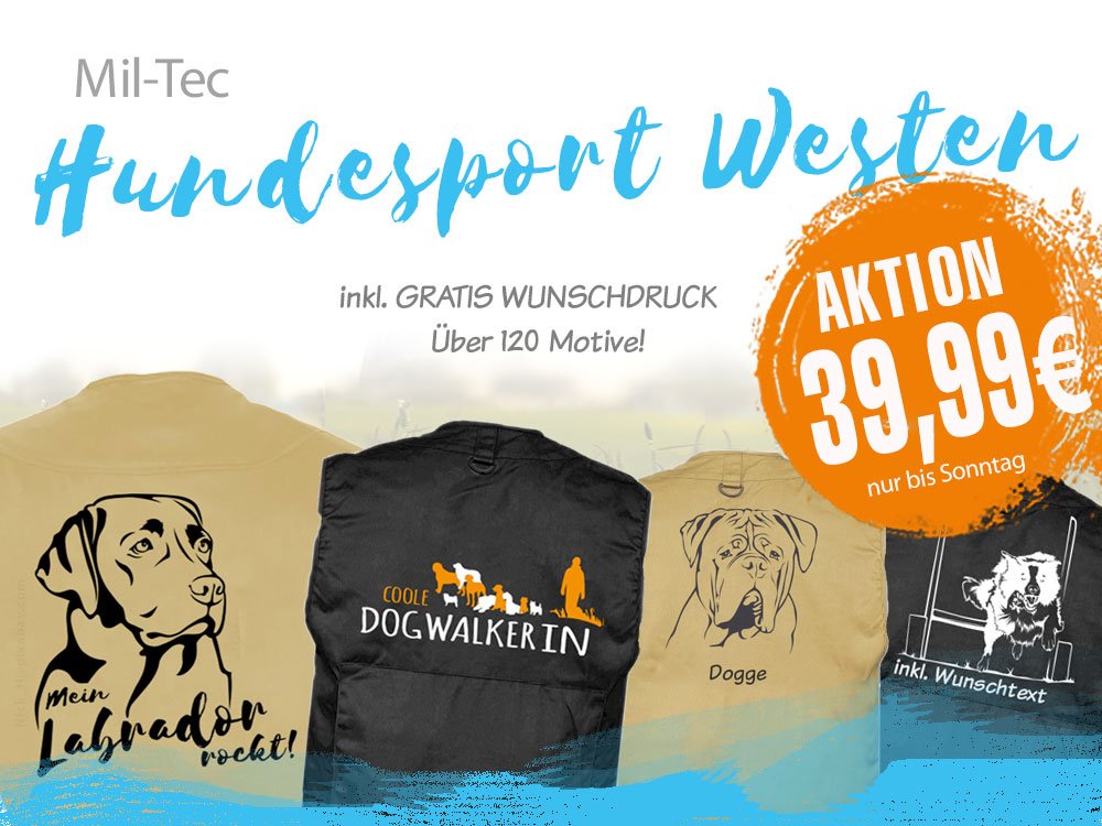 TierischtolleG's tweet photo. Mil-Tec Hundesport Westen -> nur 39,99 € -> nur bis Sonntag!
Gr. S - 4XL - Schwarz,Beige,Oliv - inkl.  Wunschname!
https://t.co/wCxzXuD8eg https://t.co/bA0dgcFSAG