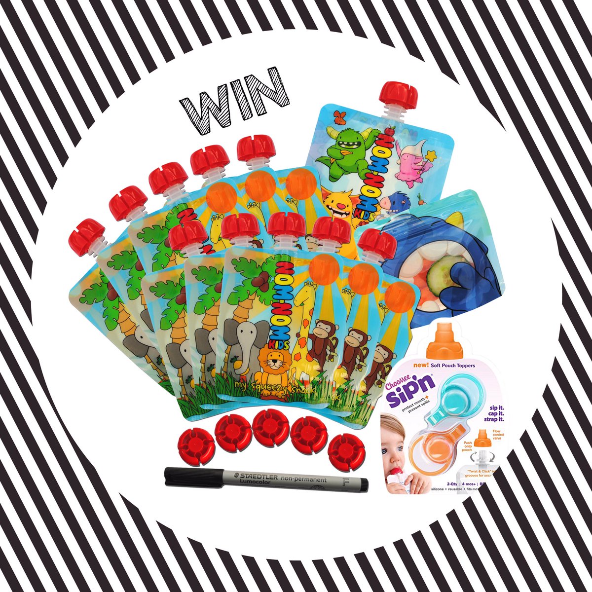 NomNomKidsgo's tweet photo. #WIN a weaning starter kit &amp; pouch topper worth £29.99 

RT &amp; quote #nomnomkids to enter
🍓🍠🍅🥝🍎🍆🍊🍐🍉🍇🥕
https://t.co/Blm5QGtRl5
#weaning #baby https://t.co/v44UbH8wuq