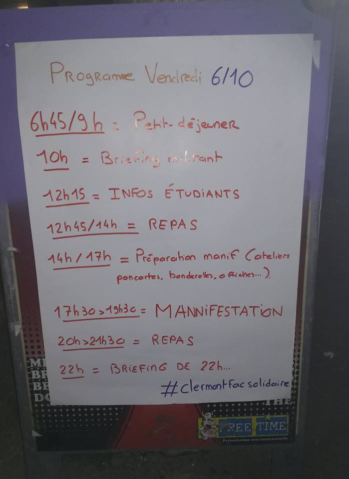 AvecCFS2026's tweet photo. J #4 à la #FacDeLettres de #ClermontFd. Besoin de monde et en prévision du froid de quoi se chauffer et se réchauffer #ClermontFacSolidaire https://t.co/67raQTGPWo