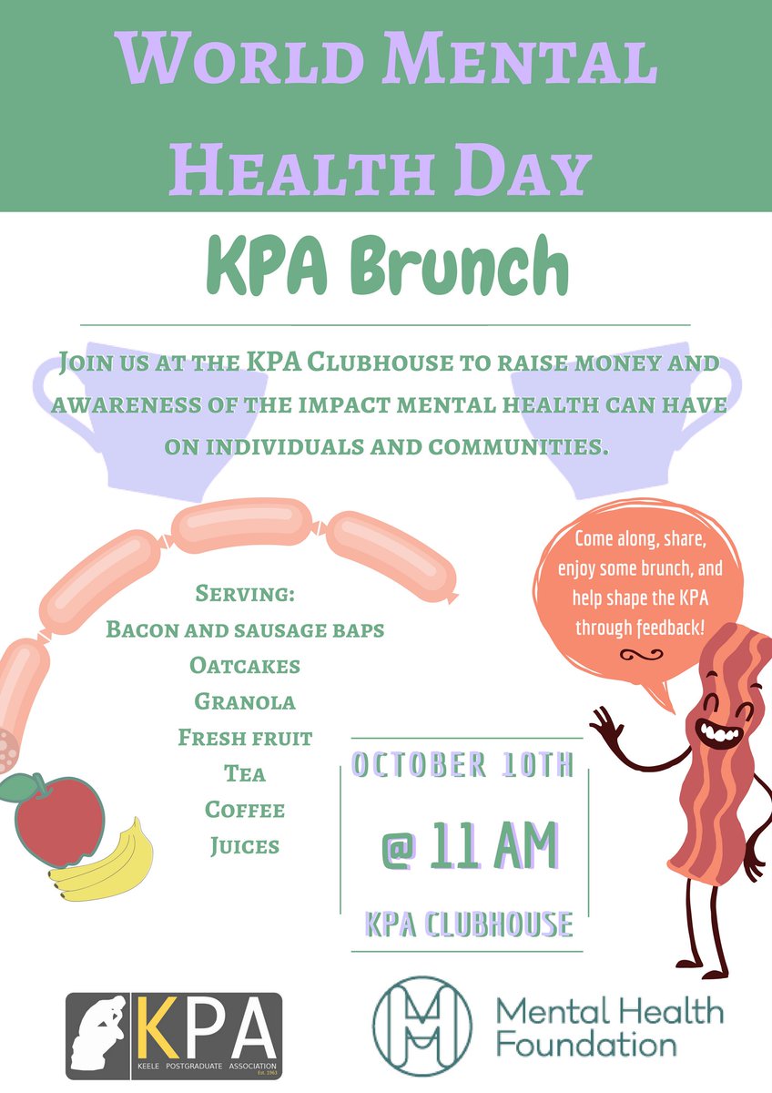 41thecovert's tweet photo. Let's Support @KPA  &amp; help with the positive promotion of mental health &amp; wellbeing for all on TUESDAY 10 OCTOBER - who can resist a brunch? https://t.co/sla5Z39UJ1