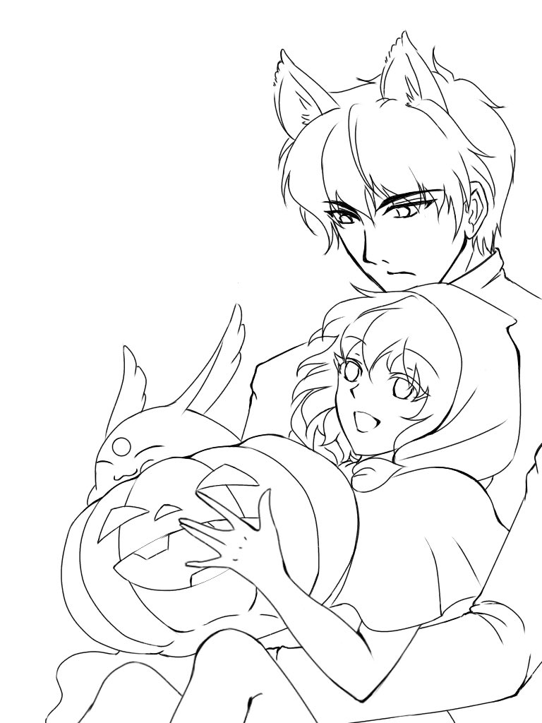 今年のハロウィンラン光は赤ずきんちゃんにしよう。だいぶ前に診断メーカーで引き当てたし。光ちゃんの警戒心の無さが赤ずきんちゃん並みだしランティス冬のオオカミさんだし。 