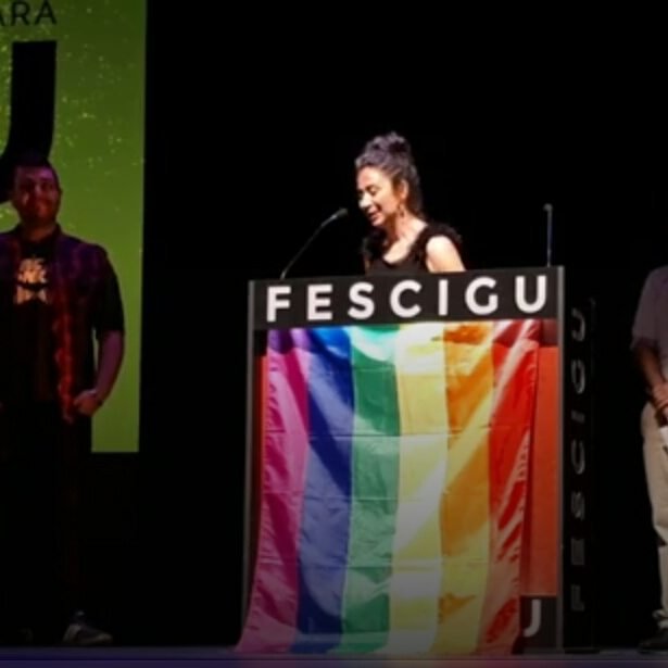 Ayer se presentó Mujer y Filipina en Fescigu, nuestra actriz principal Raquel Barcala presentó y defendió el cortometraje como nadie!!!