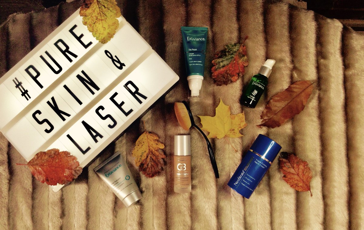 Pure_Skin_Laser's tweet photo. #autumn #skincare #favourites #moisturisers #hydration #neckcream #collagen #antiageing #foundation #exuviance #neostrata #pure #skin https://t.co/1eTEj0c0Ua