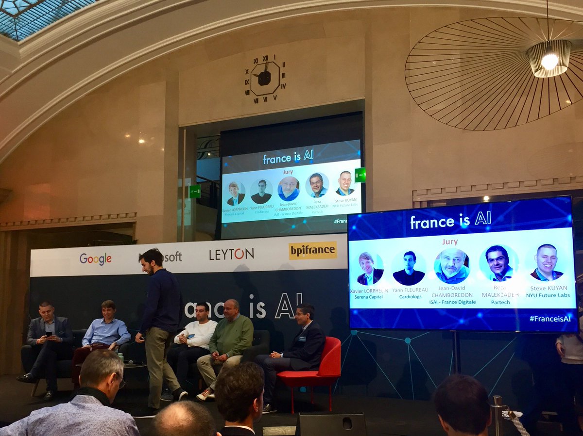 Time for Pitches with stellar jury #FranceisAI <a href="/frenchpinkhas/">PaulStrachman.eth</a> <a href="/DamienGromier/">Damien Gromier</a> <a href="/xlorphelin/">Xavier Lorphelin</a> <a href="/isai_fr/">ISAI</a> <a href="/malekzadeh/">Reza Malekzadeh</a> <a href="/stevenkuyan/">Steven Kuyan</a> <a href="/yannfleureau/">Yann Fleureau</a>