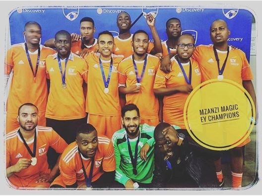EY_Africa's tweet photo. Congratulations to our new #EY internal #football league champions, #Mzanzi Magic!! To read more about their hard fought journey to the finals, follow the link #EYCulture #EYWellness > https://t.co/zc2s07c8PZ https://t.co/xUnHCmUbaz