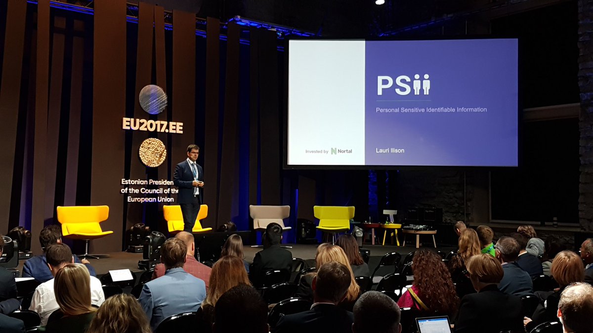 NortalGlobal's tweet photo. Are the governments ready for #GDPR? Nortal has a solution #deepscan. @lauriilison doing a pitch at #egov2017. https://t.co/TxoNyRQspB