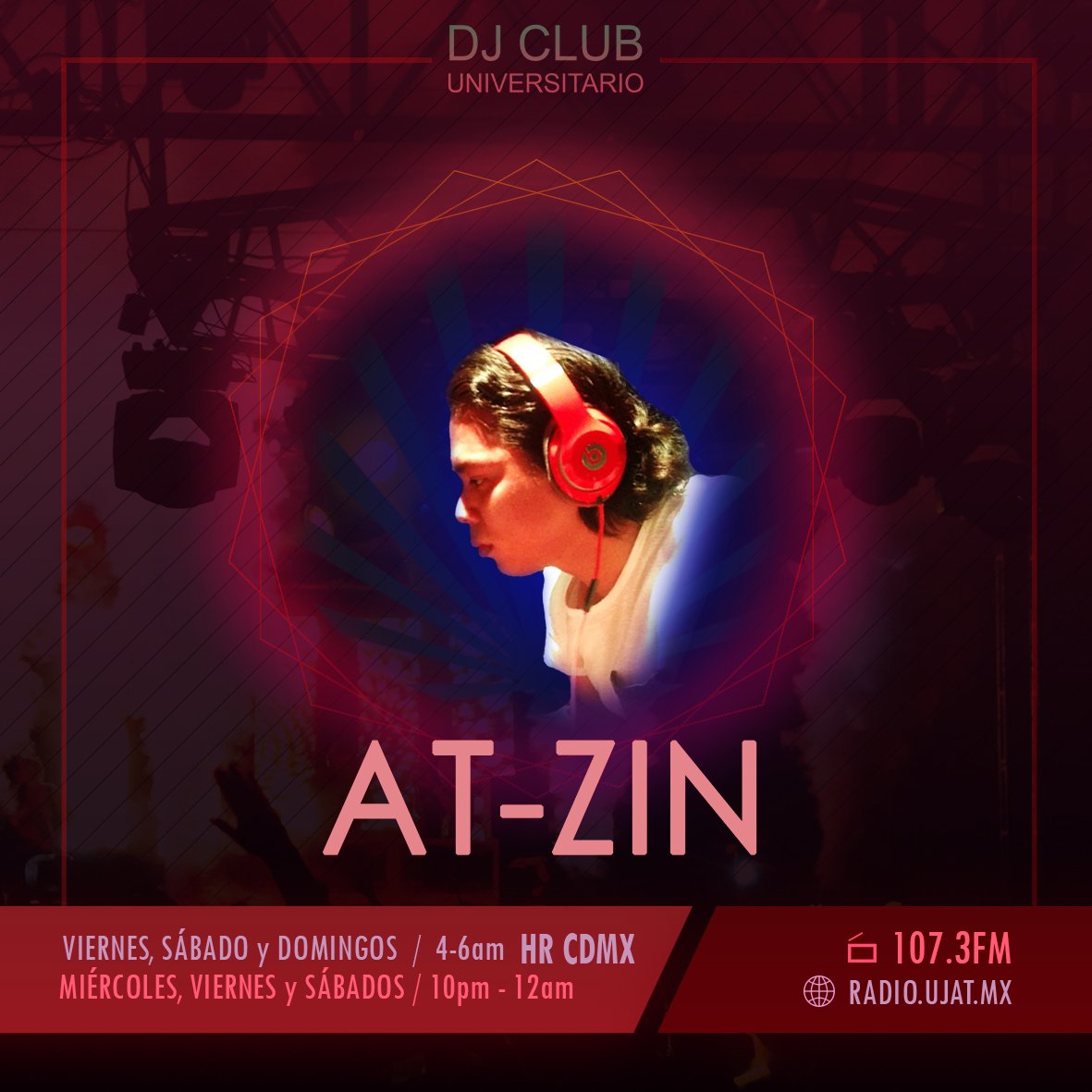 DjClub_UJAT's tweet photo. Viernes 6 octubre /4-6am (Hora MX) 107.3FM (Tabasco, Mx) Internet (laptop): https://t.co/Rc7tWfs5uU #AtZin #PsyTrance #SensorialTeam https://t.co/vEllWgpWia