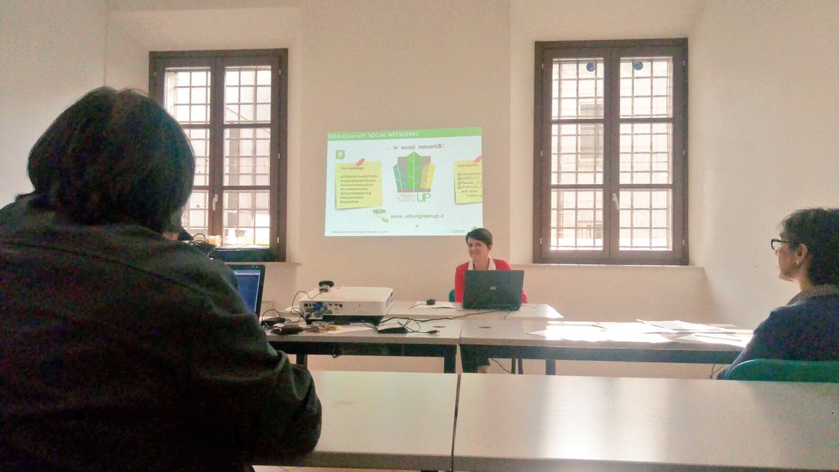 cittadimantova's tweet photo. Italy's National Assembly of Local Agenda21 in #mantova. Our H2020 project #UrbanGreenUp presented and discussed during the NBS panel https://t.co/yNS6kKrnYI