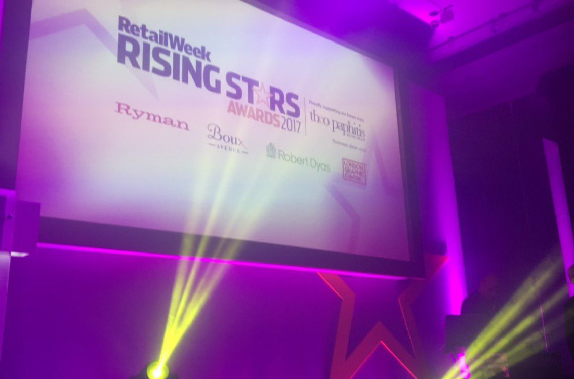 TheoPaphitis's tweet photo. Congrats to all of the #RWRSAwards17 winners ! Thanks @RetailWeek for a great night - hope there aren't too many sore heads this morning ! https://t.co/OBPzW1FmBO