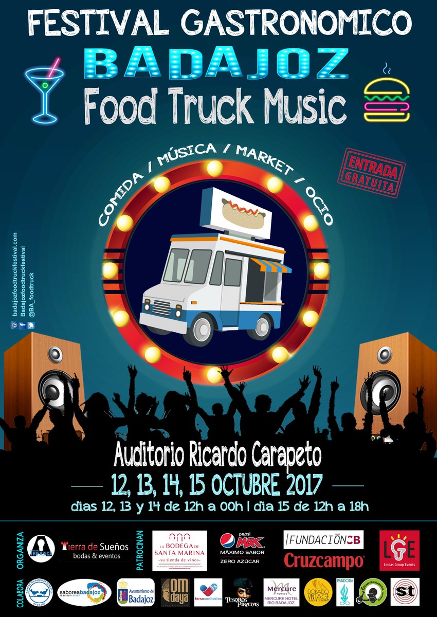 BA_foodtruck's tweet photo. ZONA de COCTELERIA
Estará con nosotros @Cuenta13com con sus deliciosos #Mojitos de sabores CON y SIN Alcohol
No os lo perdáis #Badajoz https://t.co/cfTvUUgMQL
