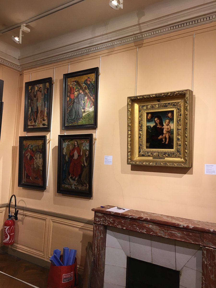 AVivenel's tweet photo. Dans la même salle, en face, autre nouveauté : une Vierge à l'Enfant italienne du XVIe siècle, elle aussi exposée pour la première fois. https://t.co/p2dSt93ueC
