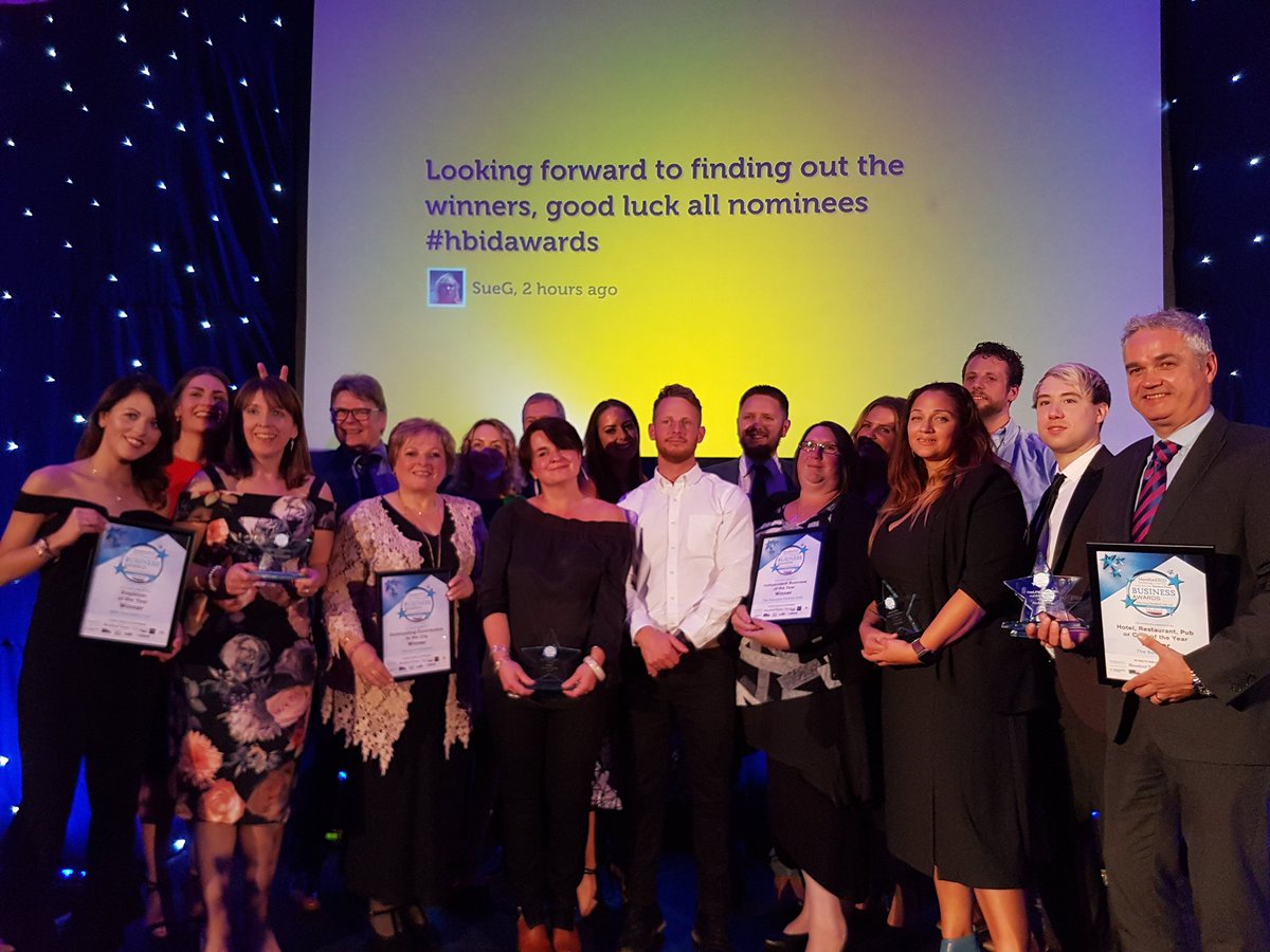 SmallBizHere's tweet photo. Fantastic evening last night #HBIDAWARDS Congratulations to all finalists and winners! #Hereford creating #bizbuzzHERE @HerefordBID https://t.co/zQpVCiBDG8