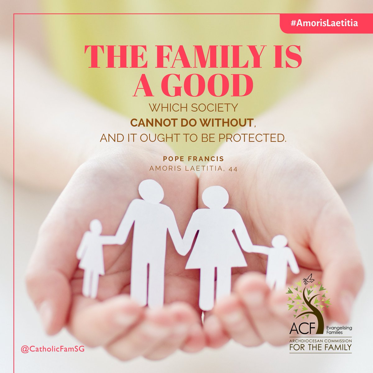CatholicFamSG's tweet photo. “Families and homes go together #PopeFrancis, #AmorisLaetitia https://t.co/HI9vpgh5i0