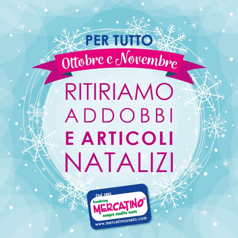 mercatinousato1's tweet photo. Sei giร alla ricerca dell'#addobbo #perfetto? Porta al #Mercatino quello dell'anno scorso e #regalati il #Natale piรน #bello che ci sia! ๐ฒ๐๐ https://t.co/KkFqlNFDMe
