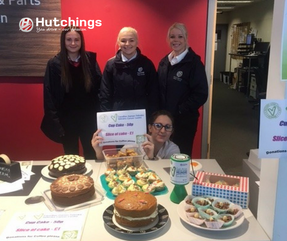 HutchingsMG's tweet photo. We will be selling cakes all day today in support of @Velindre. Come along to support a fantastic cause that is close to our hearts. https://t.co/7CMZTcp6RH