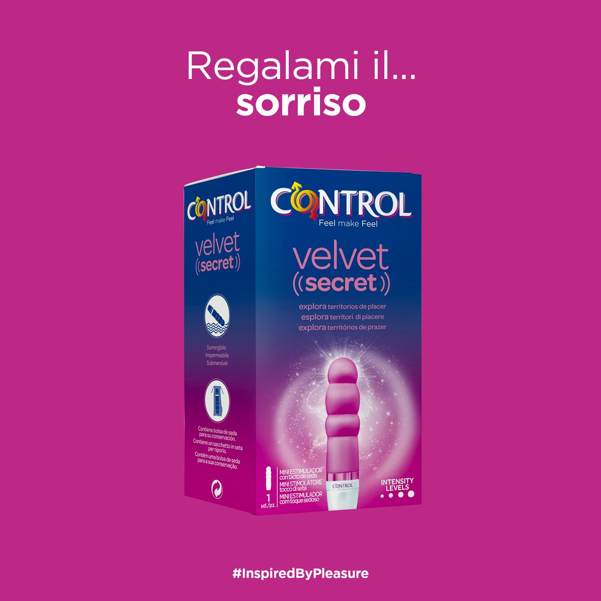 In occasione del #WorldSmileDay regalate al partner una soddisfazione #InspiredByPleasure in più 😉