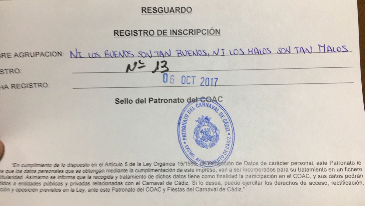 Ya estamos inscritos!!!

PD: No somos supersticiosos😂😂