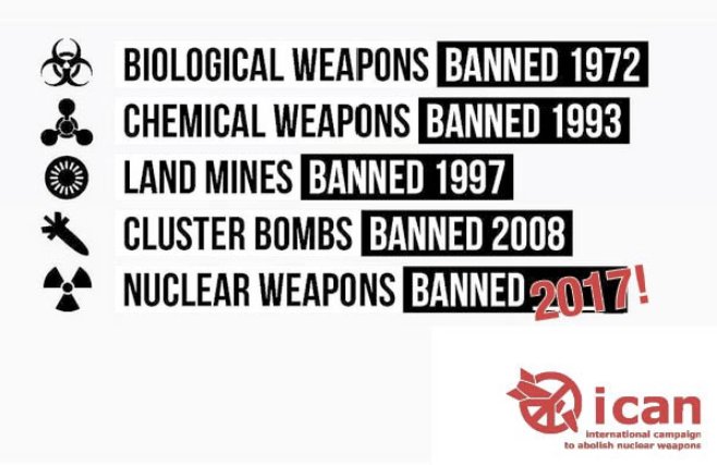 Greenpeace's tweet photo. And… the Nobel peace prize 2017 goes to the International Campaign to Abolish Nuclear weapons. YES! @nuclearban https://t.co/mLeNMmbCtN https://t.co/zI1ZYYEisX