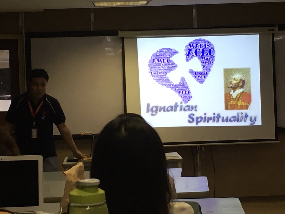 AteneoCLC's tweet photo. Now happening: Ignatian Spirituality Talk c/o Bro. Bryan Arevalo https://t.co/6ChoKpt93v