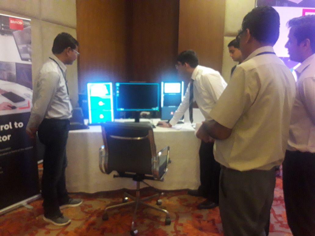 Barco's tweet photo. Tailoring #controlrooms to Human again with @Barco #OpSpace. See it fully operational at the #Hyderabad roadshow! #India https://t.co/9nUSPNudCp