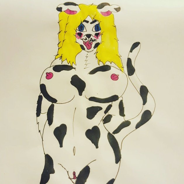 Here's a drawing of Danielle ;) #yiff #furries #furry #nsfwdrawing #nsfw #dalmatianyiff #fursona