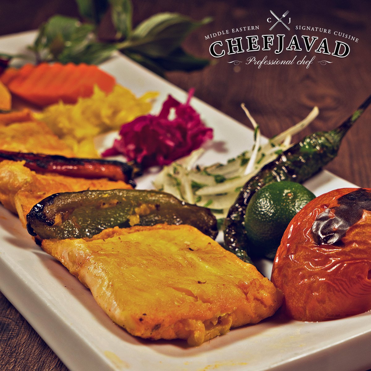 Fish fillets are marinated in saffron and other herbs and spices, then char-grilled to perfection.