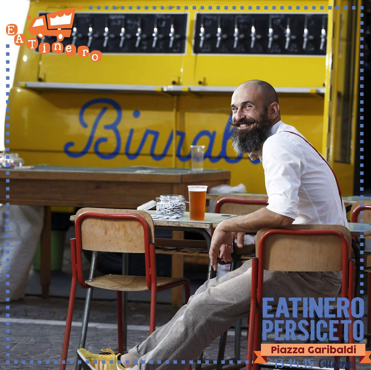 Sì, avete detto bene, E' LUI!
A #EatineroPersiceto non potrà di sicuro mancare il #Birrabus con un carico speciale di #BirraArtigianale