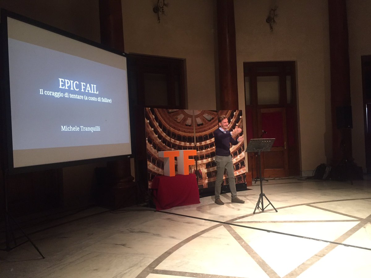 AgenziaGioventu's tweet photo. .@Miki_Tranquilli chiude i #TFtalk17 con "Epic Fail: il coraggio di tentare (a costo di commettere errori)" https://t.co/9MGMc92hpX