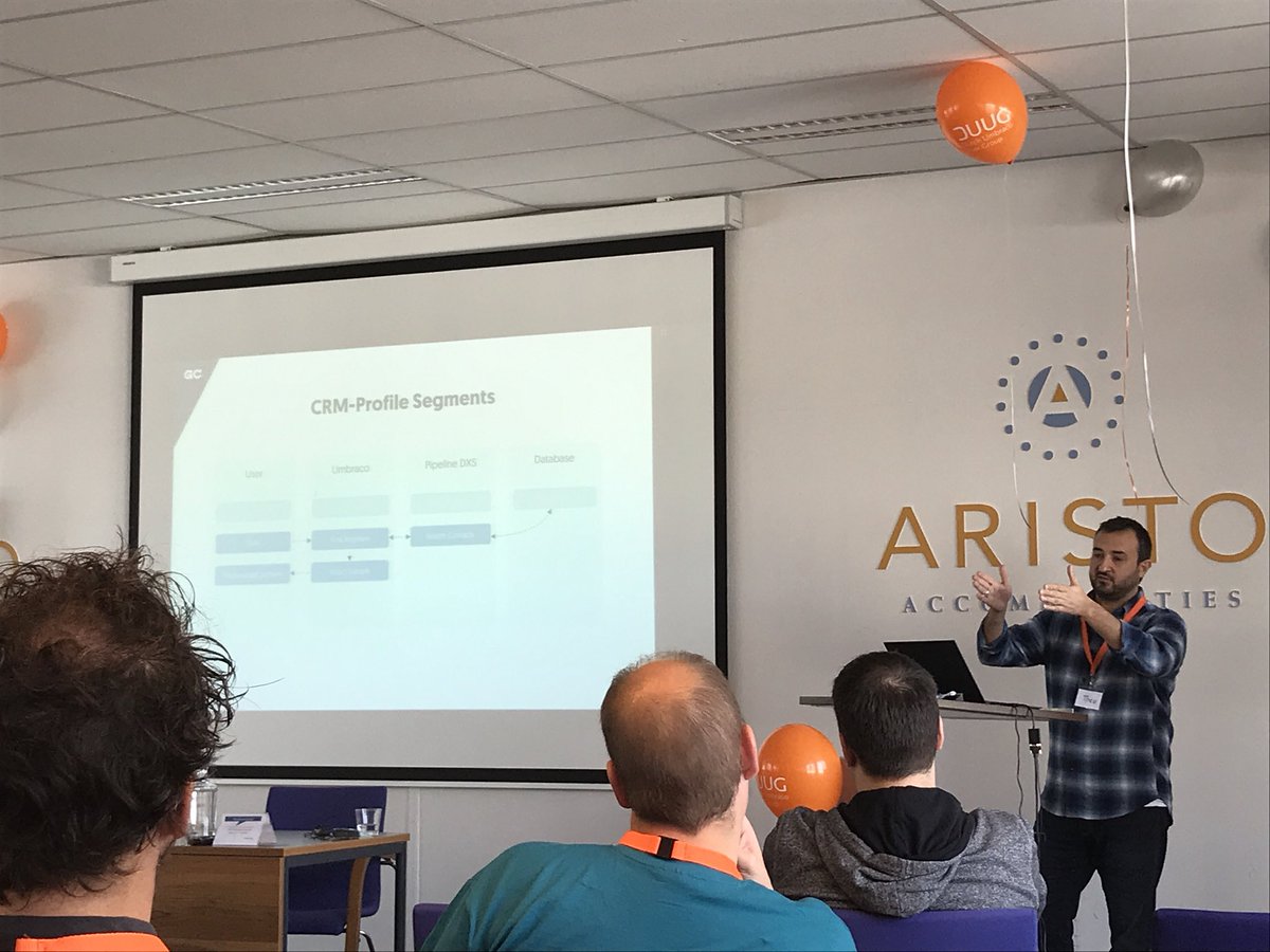 thechiefunicorn's tweet photo. Umbraco Forms -> Pipeline CRM -> Segment -> Personalized Umbraco Content. Zero coding. #loveYourContent #umbraco #marcom #duugfest17 👏 https://t.co/hLrSDKPDoK