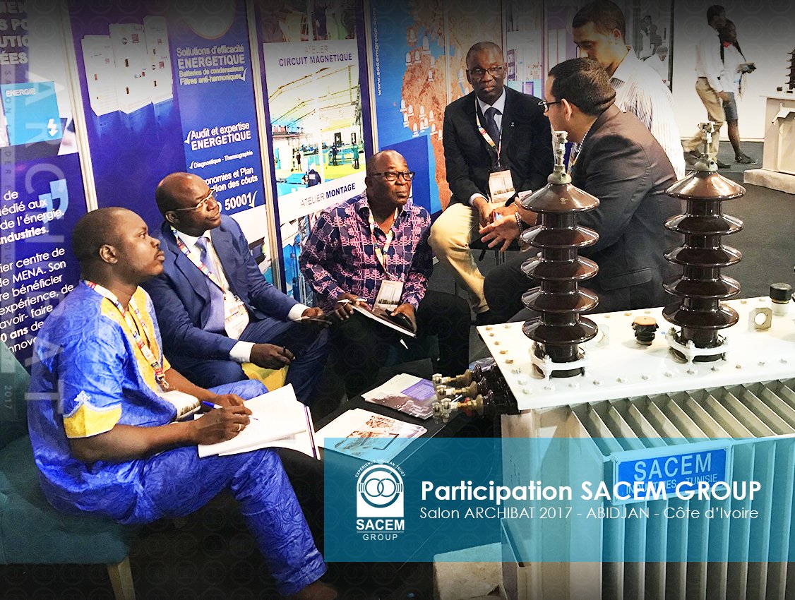 Sacem_Group's tweet photo. C'est un nouveau jour en Côte d'Ivoire pour notre équipe. Nous sommes ravis d'être parmi vous à l'occasion de ce salon ARCHIBAT 2017. https://t.co/cI0ZjpSDgk