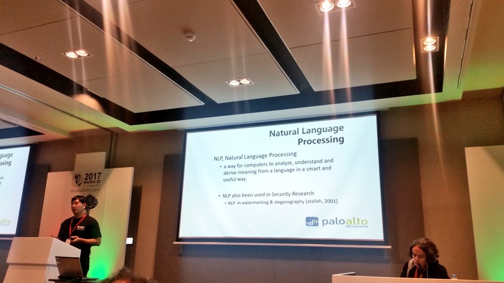 _j3lena_'s tweet image. Important talk explaining the malicious trafic
#VB2017 #malware #NLP