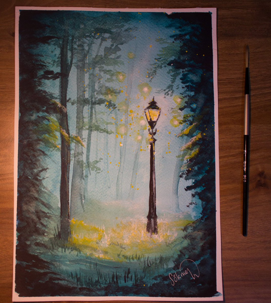 Here is a watercolor painting that ı made recently. #watercolor #painting #ArtLovers #artwork <a href="/artsy/">Artsy</a>