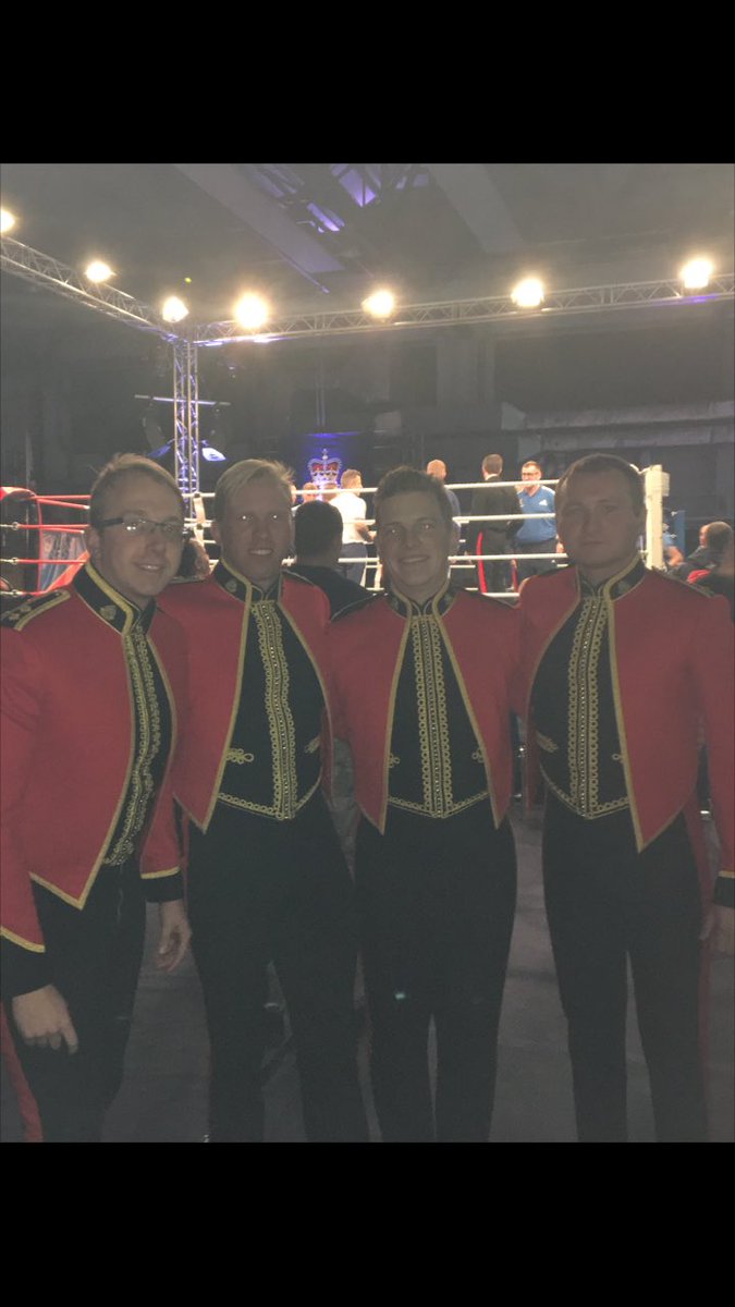 1RegtRMP's tweet photo. The Young Officers and Senior NCOs of #110ProCoy attended the #REME75 Boxing Night at Leuchars Station last night #BritishArmySport https://t.co/bwr6nrY1FY