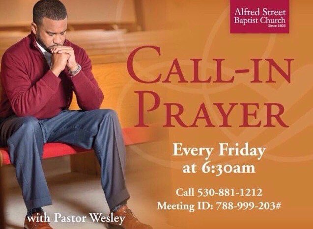AlfredStreetBC's tweet photo. #GoodMorning🌤️ #TGIF☺️ #GodIsGood🙌🏽
🙏🏽Friday Call-In #Prayer w/ @PastorHJW ~ Join us in 30min
☎530-881-1212 ID:788-999-203#
#Church #Faith https://t.co/bOvklFxnib