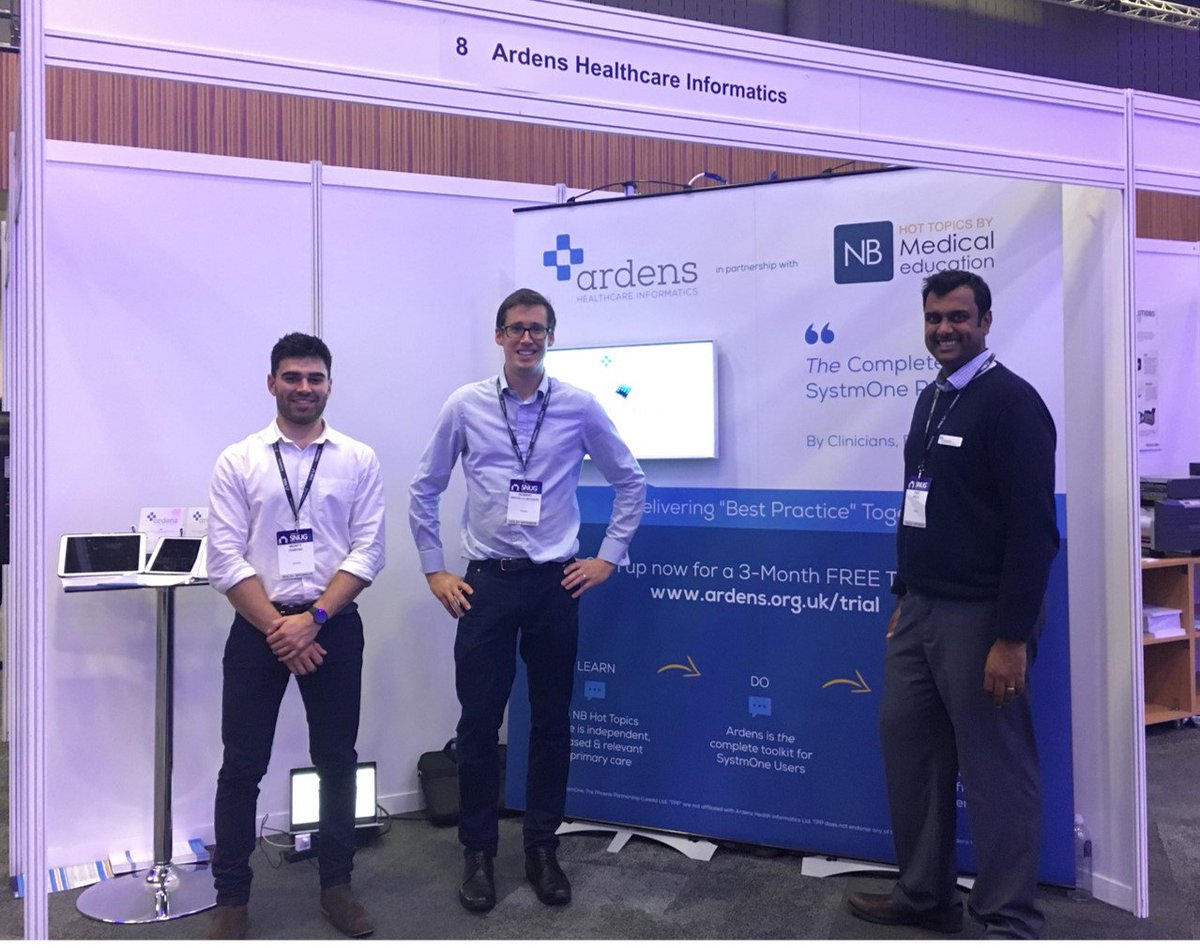 Ardens_Health's tweet photo. Enjoyed our workshop & want to know more about Ardens? Come to Stand 8 & ask any qs our team members. We look like this. #2017SNUG @S1NUG https://t.co/DTKGXt1n2z