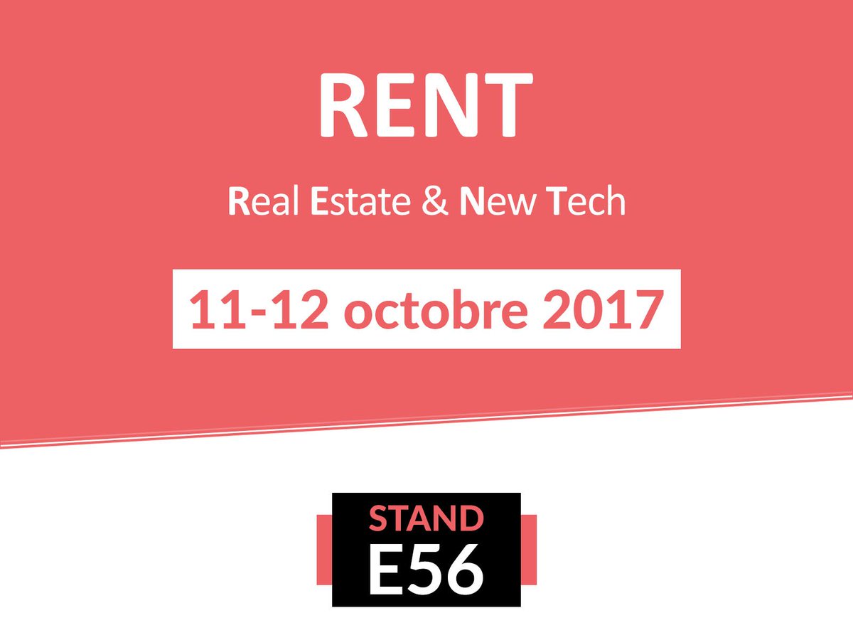 Spotmyflat's tweet photo. 🗓 [SaveTheDate] Nous serons sur le salon #RENT les 11 &amp; 12 octobre, on se rencontre autour d'un ☕️ ? https://t.co/Maj4WnOLI4