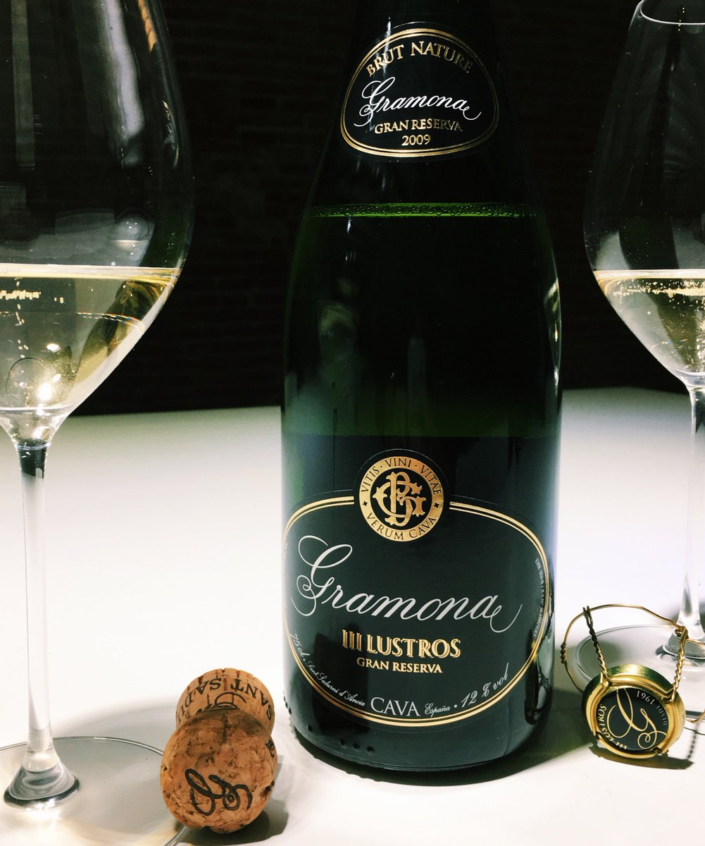 Gramona III Lustros G.Rva Brut Nature 2009, 100 meses de crianza. Madurez, frescura y complejidad. En @onbarcelona goo.gl/BhHweS