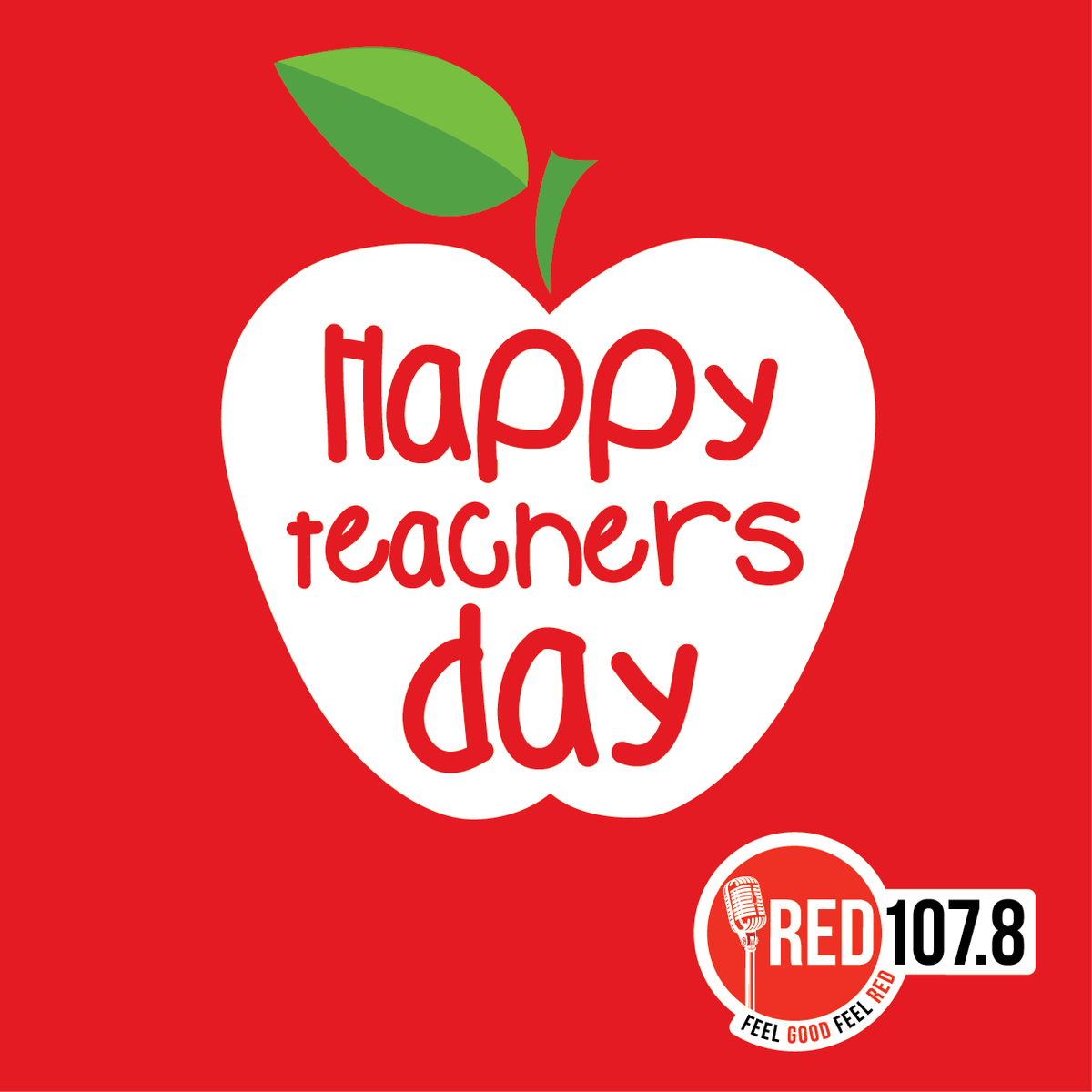 redfmlk's tweet photo. Let's celebrate the millions of individuals who dedicate their lives to educating the young and old.#RED1078 #FeelGoodFeelRed #TeachersDay https://t.co/kmeeCIknq0